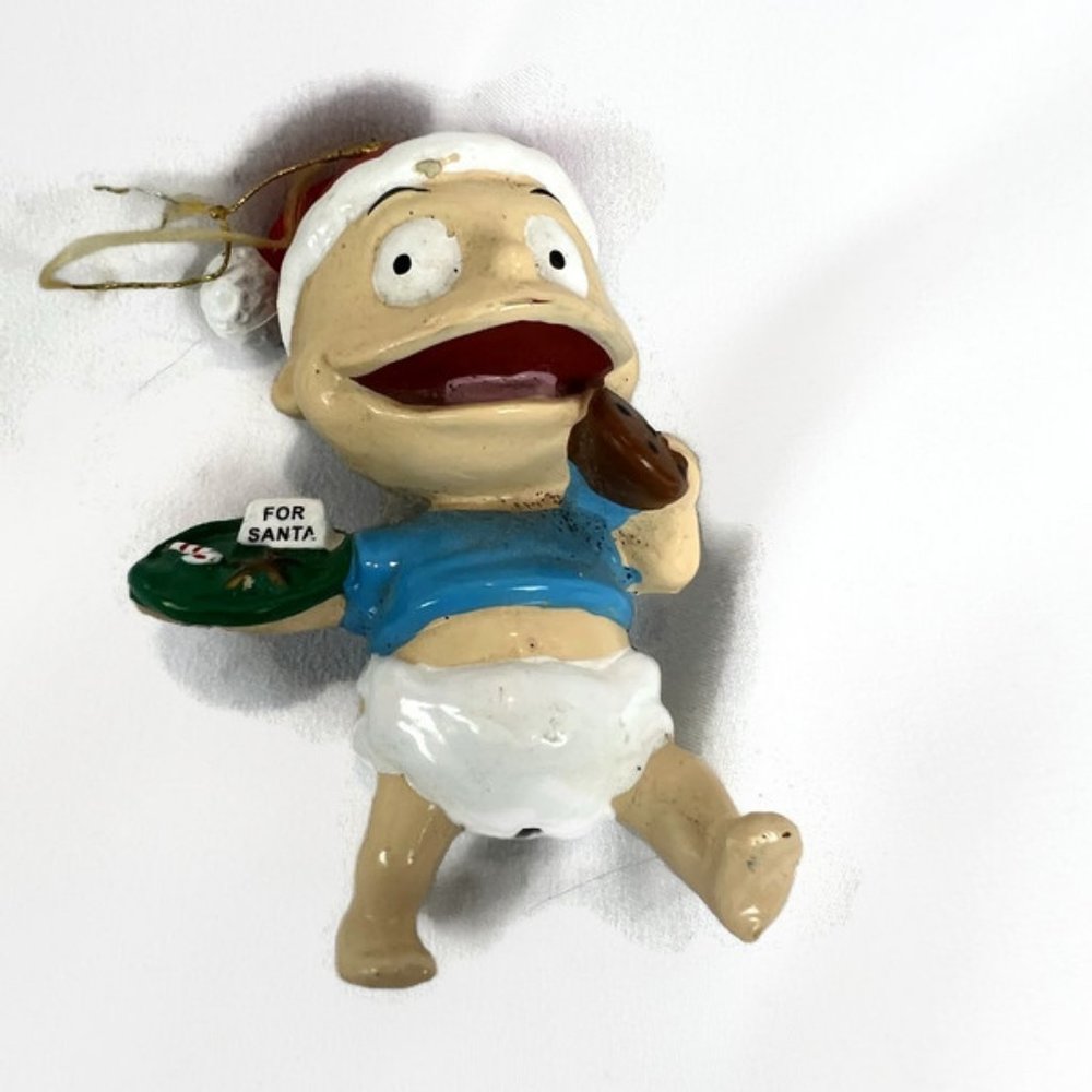 Viintage Rugrats "Tommy" Christmas Ornament - Eating Santa's Cookie
